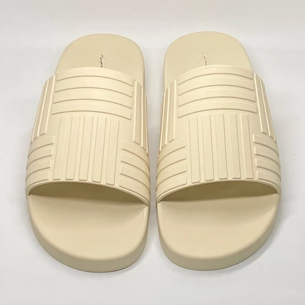 Bottega Veneta Rubber Slide Sandals size 46/us size 13